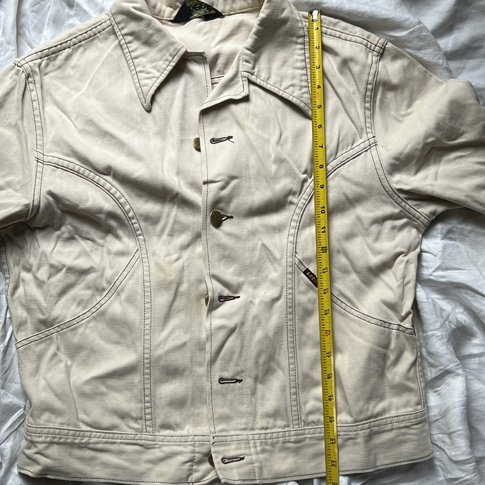 VTG LEE Canvas/Denim Trucker Jacket Size S - Picture 8 of 11